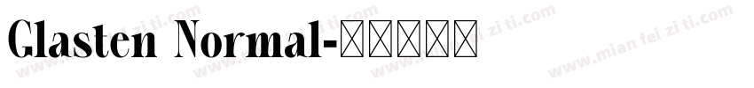 Glasten Normal字体转换